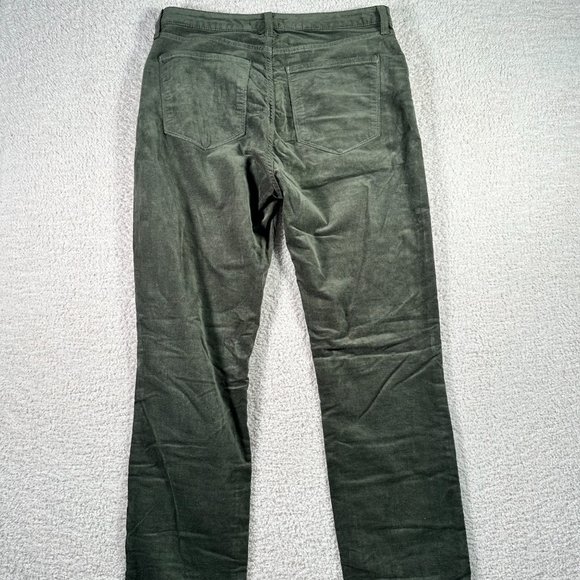 Monfrere Velvet Slim Straight Jeans Green Size 34x32 Classic Comfy - Picture 3 of 14